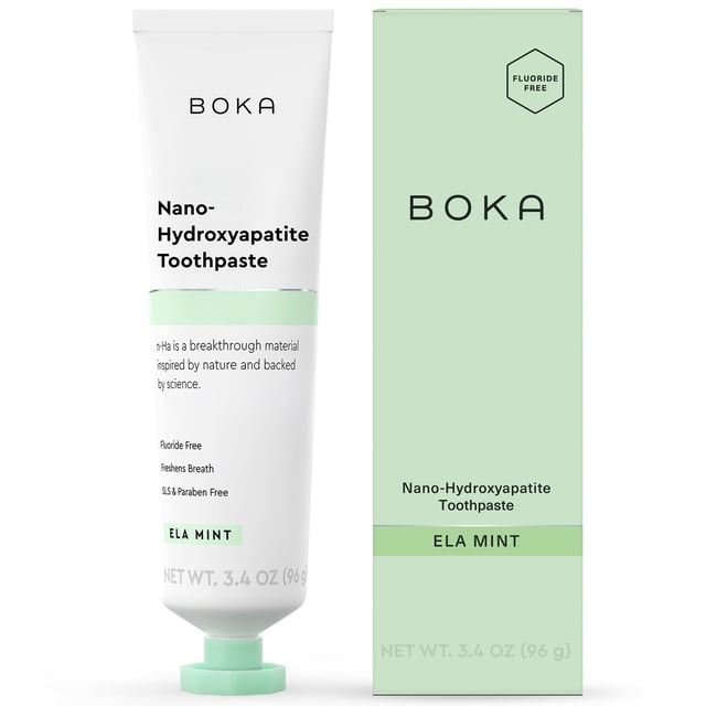 Pasta de dientes Boka sin flúor Nano Hidroxiapatita 100ml Ela Mint