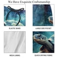 thumbnail image 4 of luoweisi Men's Beach Shorts Quick Dry Swim Trunks with Mesh Lining Sea Turtle L, 4 of 5