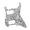 Black White Pearl, variant on LOOKSEVEN Electric Guitar Pickguard Scratch Plate 11 Hole 2 Pot HH for Strat Multicolors-Black-3ply