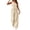 Beige, variant on Suit for Women Spring Summer V Neck Front Button Vest Pants Two Piece Outfit Sleeveless Slim Casual Fashion Matching Set for Daily Party Dating Work Vacation