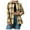 Yellow, variant on BiZtdJrK Womens Flannel Plaid Shirts Button Down Lapel Shirt 2025 Fall Long Sleeve Blouse Tops Outdoor Loose Shacket Jacket Streetwear Prime Sales Yellow S