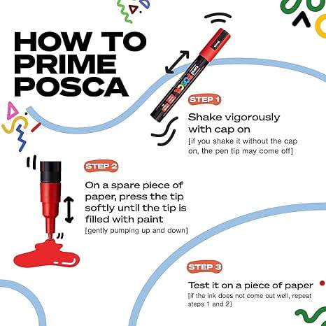POSCA Paint Markers, PC-5M - Medium, Powder Pink