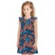 thumbnail image 1 of Fotbe Tropical Leaves Vestido de Dormir para Niñas de 3 a 10 Años, Mangas Cortas, Estilo Princesa, Pijama Camisón con Mangas Voladas-XX-Large, 1 of 6