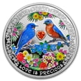 thumbnail image 1 of 2019 Niue 1 oz Silver $2 Love is Precious Bluebirds, 1 of 5