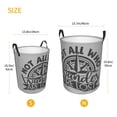 thumbnail image 2 of Lsque Not All Who Wander Are Lost2 pattern Laundry Hamper Basket, Tall Woven Rope Hamper Basket for Clothes, Lightweight Storage Basket, Collapsible Waterproof-Small, 2 of 8