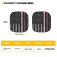 thumbnail image 5 of Garronmavis American Flag Car Sunshades Sun Heat Protection Sun Shade Car Windshield 2 Pieces Window Sun Blocker for Car Universal Fit, 5 of 5