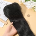 thumbnail image 3 of 2PCS 3.9" Wide Faux Fox Fur Fabric Christmas Black Shaggy Synthetic Plush Patch Fluffy Fuzzy Fur Scrap Trim Ribbon Sewing Fur Cuts for Crafts Halloween Santa Claus Gnomes Beard Hair, 3 of 9