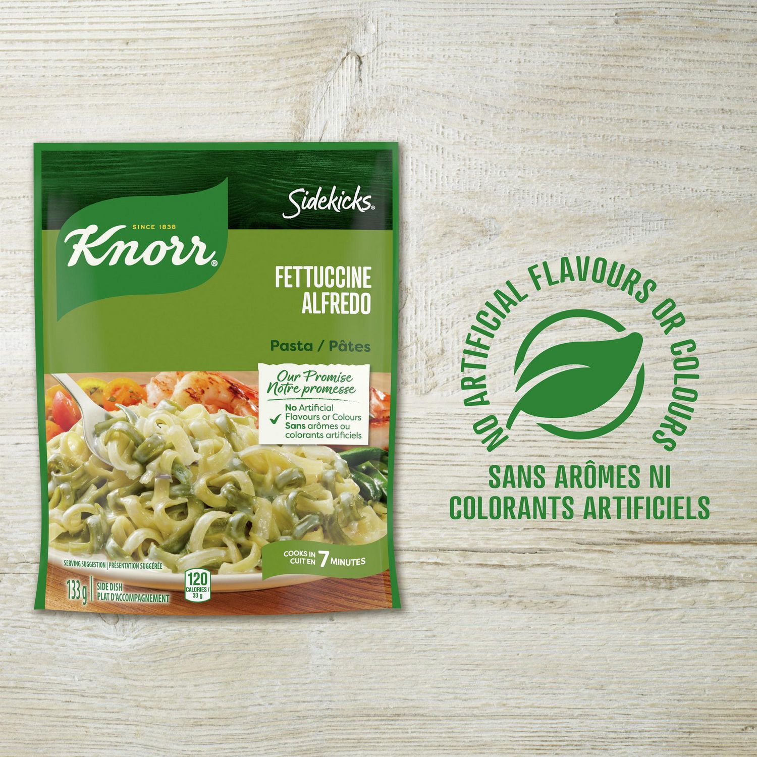 Knorr Sidekicks Fettuccine Alfredo Plat d'Accompagnement de Pâtes