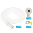 thumbnail image 3 of Kit de manguera de drenaje de aire acondicionado Uxcell de 3.3 pies, manguera de conector de drenaje universal con conector de abrazadera 9, blanca, 3 of 6
