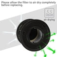 thumbnail image 4 of JUNWELL Replacement Filter for Bissell PowerForce & Helix Turbo  Inner and Outer Filter Set Replaces 203-2587  Replaces OEM# 2037913 / 203-7913  Filter Set Compatible with PowerForce Bagl, 4 of 9