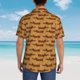 thumbnail image 4 of Balery Dachshund Dog Puppy Camisas hawaianas de manga corta para hombre, camisas playeras de corte holgado, camisas de vacaciones con botones,Medium, 4 of 7