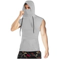 thumbnail image 1 of Sleeveless Tops for Men Solid Color Sleeveless Facemask for Outdoor Casual Office, 1 of 8