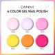thumbnail image 2 of Set de esmaltes de uñas en gel CANNI, 6 colores, 9 ml, sin hemas, LED, 2 of 9