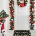 thumbnail image 6 of Hello Winter Door Mat Welcome Doormat, Winter Christmas Black Outdoor Rug Leaves Decor Floor Front Door Mat Non-Slip Entrance Mat for Home Kitchen Bathroom Decorations 17 X 30 Inch, 6 of 6
