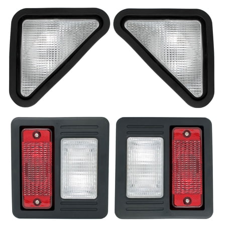 Universal Front & Rear LED Light Kit for Bobcat-Style S150 S175 S185 S205 S220 S250 S300 Skid Steer Loaders