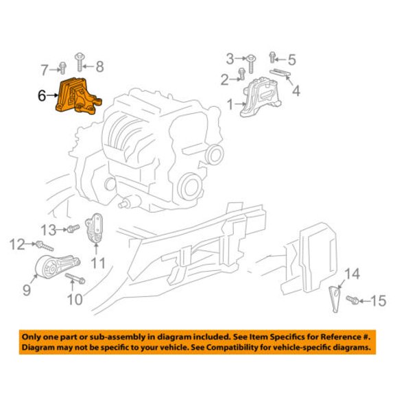 GM OEM ENGINE-Rr Transmission Mount 84154795