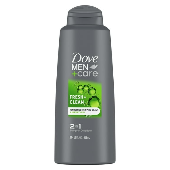 Dove Men Care Fortifying 2-in-1 Shampoo & Conditioner for Men Fresh and Clean with Caffeine, 20.4 oz