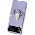 thumbnail image 3 of for Samsung Galaxy Z Flip 4 Case, Anti-Fingerprint Samsung Galaxy Z Flip 4 Protective Phone Case with Ring Holder, Anti-Scratch, Purple, 3 of 8