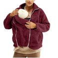 thumbnail image 1 of RXMEKW Mens Long Sleeve, Child-Sized Jacket with Zipper, Kangaroo Pocket, and Fleece Lining, 1 of 7