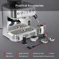 thumbnail image 3 of Entcook Espresso Machine with Grinder & Milk Frother, 15 Bar 2.5 L Cappuccino Coffee Maker, 3 of 8