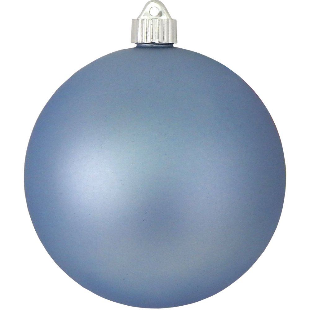 Christmas by Krebs Large Christmas Ornaments Matte Blue 6" (150mm