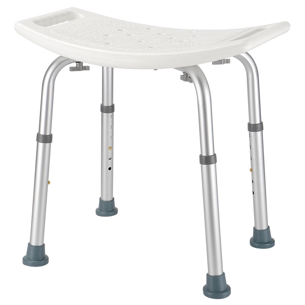 Adjustable Bath Shower Chair with NonSlip Seat and Feet, Bathtub Stool