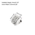 thumbnail image 2 of Uxcell 10x7mm Stainless Steel No Tie Shoelace End Clips Bling Type, Silver 100 Pack, 2 of 5