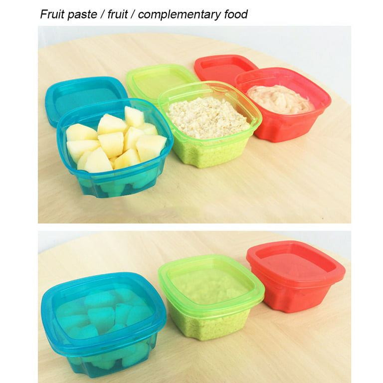 Baby Snack Box Baby Food Storage Box Baby Food Container Snack Container  5pcs Professional PP Baby Food Storage Box Mini Portable Infant Snack  Container BoxBlue 