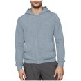 thumbnail image 2 of DDAPJ pyju Mens Dialysis Sweatshirts Full Zip Lightweight Hemodialysis Jacket Warm Hoodie Sweatshirt with Arm Zipper Light Blue S, 2 of 7