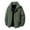 Army Green Jacket for Men, variant on Men's Stand Collar Puffer Jacket Oversized Warm Casual Outerwear for Daily & Outdoor Wear Army Green L