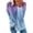 Purple, variant on 3/4 Length Sleeve Womens Tops Plus Size Cotton Womens Fall Tops Round Neck Casual Long Sleeve Sweatshirt Tops Blouse