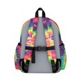 thumbnail image 3 of Tie Dye Popular Art Backpack for School,Schoolbag with Adjustable Shoulder Straps & Padded Back,13.4"x11"x4.7", 3 of 6