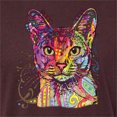 thumbnail image 5 of Wild Bobby Dean Russo Colorful Cat Abyssinian Cat Lover Men Premium Tri Blend Tee, Cardinal, Small, 5 of 5