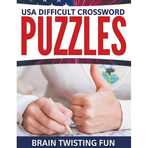 USA Difficult Crossword Puzzles: Brain Twisting Fun (Paperback)