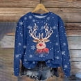 thumbnail image 2 of Futezty Christmas Print Sweatshirt Sweatshirts for Women Merry Gifts, 2 of 4