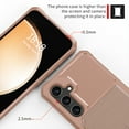 thumbnail image 3 of Nalacover Wallet Case for Samsung Galaxy S24, Credit Card Slots Holder Luxury PU Leather Cover, Magnetic Car Mount Shockproof Lens Protective Case for Samsung Galaxy S24, Rosegold, 3 of 7