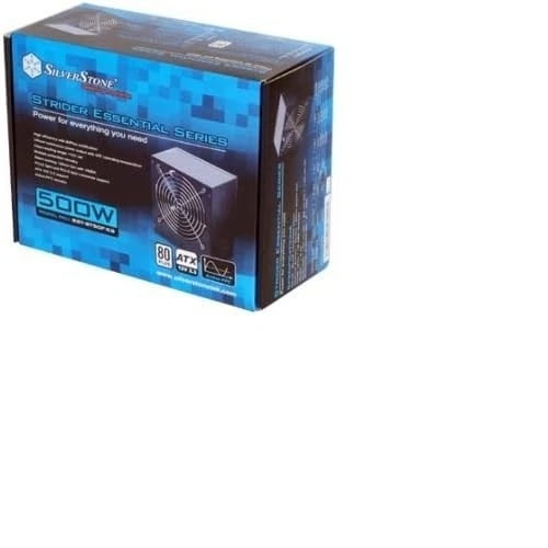 SilverStone Strider Series ST50F-ES - Power supply (internal) - ATX12V 2.3 - 80 PLUS - 500 Watt - active PFC - black