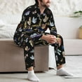 thumbnail image 7 of Lsque Butterfly1 Pattern Long Sleeve Pajama Set for Men - Soft 2-Piece Sleepwear and Loungewear Set with Pockets, Comfy Nightwear-Medium, 7 of 7