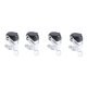 thumbnail image 1 of 4 Pack Sealer Bar Stopper Wine Bottle Cork Sparkling Wine Champagne Cap Stainless Steel Bar Champagn, 1 of 5