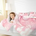 thumbnail image 4 of Castle Fairy Kawaii Axolotl Salamander 3 Pieces Queen Comforter Set for Preppy Child,Pink Bling Glitter Ultra Soft Bedding Sets,Cartoon Animal Bedding Comforter Set,Lightweight Room Decor, 4 of 8