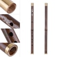 thumbnail image 4 of Flute, Bamboo Dizi Traditional Handmade Chinese Flute Pluggable D Key Flute for Beginners and Performers, 4 of 4