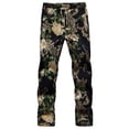 thumbnail image 3 of Pantalones de verano nuevos para hombre, de talla grande, con estampado de colores finos, 3 of 5