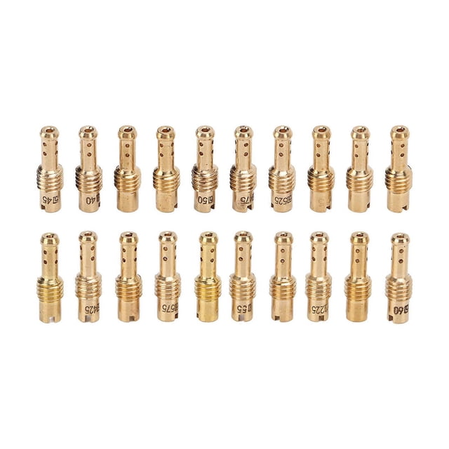 20PCS Carburetor Slow Pilot Jet Kit 12.5?60 Metal Replacement for MIKUNI VM TM TMX Carbs
