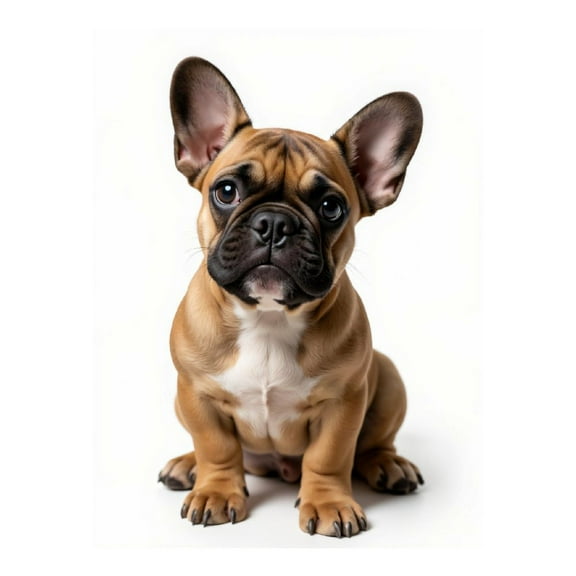 Diamond Art Kit for Adults, Brown French Bulldog Sitting Cute Diamond Painting for Adults Beginners, 5D DIY Diamond Art Painting Kits, Colorful Diamond Painting Craft for Home Decor 12x16