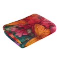 thumbnail image 2 of KLL Butterfly Flower Cascade Ultra Absorbent & Soft Hand Towels for Bath, Hand, Face, Gym and Spa-27.5x16in, 2 of 8