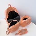 thumbnail image 2 of Conjunto Mochila 4 Piezas Bolso Cruzado Impermeable () Naranja, 2 of 8