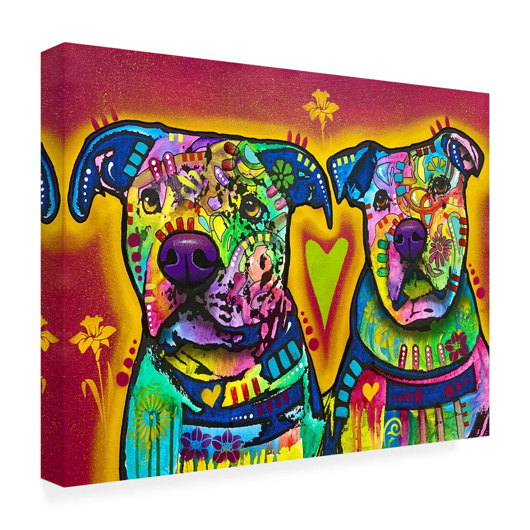 Canvas Wall Art - Dean Russo 'Team Doggo Is Ready' Wall Art for Living Room, Bedroom, or Office Décor by Trademark Fine Art - 24 x 18 Inches