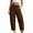 Coffee-Inverlee Sweatpant, variant on Women's Drawstring Elastic High Waist Cropped Baggy Sweatpants Large Patch Front Pockets Loose Athletic Barrel Pants Black (S-XXXL)