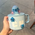 thumbnail image 3 of Taza de Disney Stitch con personalidad creativa, animación de ángel, taza de cerámica periférica kawaii, taza de café con tapa, regalo para pareja, 3 of 4
