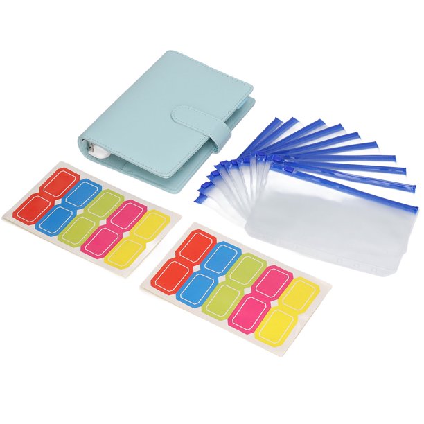 Carpeta De Presupuesto A6, Manual, Cuaderno De Hojas Sueltas, Libro De Hojas Sueltas, Libro De Presupuesto En Efectivo, Cuero De PU De Pvc, 6 Agujeros, Carpeta De Polipiel Para